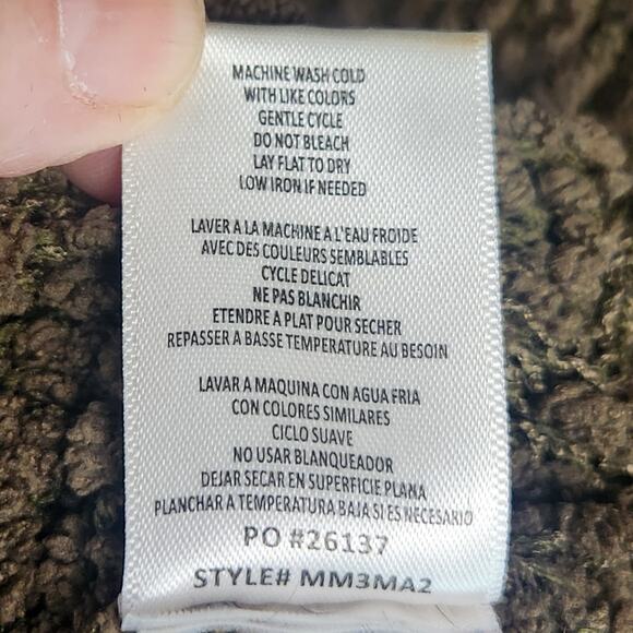 Studio B by Bobeau Mettalic Skull Sweater Women’s SZ XL Brown/Gray Boucle EUC - Picture 11 of 13